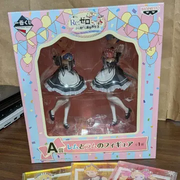 리제로 제일복권 A상 렘 라무 해피 벌스데이 피규어 + 아크릴 스탠드