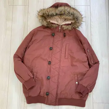 y2k 00s SPINKLE N-2B 플라이트 자켓 3L 크림슨 빨간색