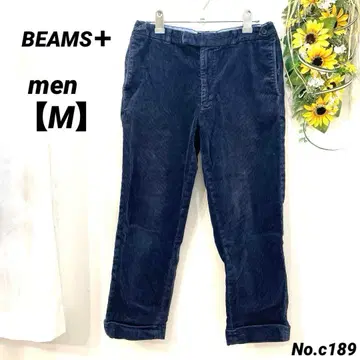 빔즈 플러스 BEAMS+ 코듀로이 팬츠 M 남성용 신치 벨트 구제 의류
