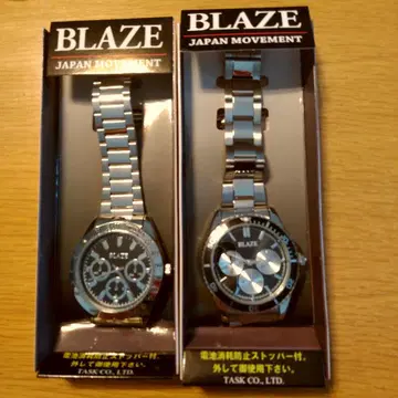 BLAZE 크로노그래프 손목시계 (쿼츠) 2개 세트