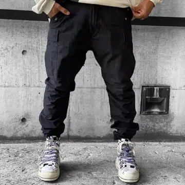 R13 MILITARY CARGO PANTS BLACK