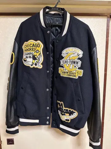 시카고 하키 챔피언 바시티 자켓 86-96