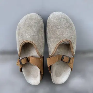 Birkenstock 베이지 스웨이드 사보 샌들