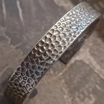 실버 925 타타키 뱅글 팔찌 남성용 여성용