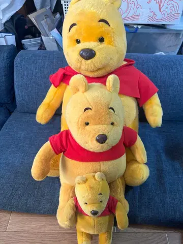 곰돌이 푸 봉제 인형 3개 세트