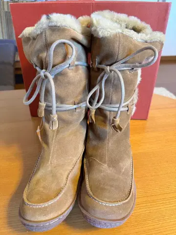 미사용 새상품 CAMPER 캠퍼 브라운 스웨이드 어그 부츠 25cm