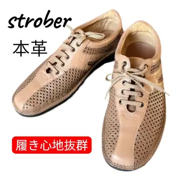 새상품급 독일제 스트로버 워킹화 24cm 천연 가죽