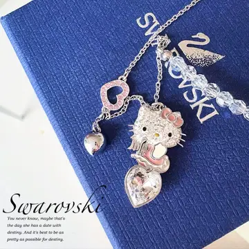 스와로브스키 산리오 목걸이 헬로키티 Hello Kitty 키티