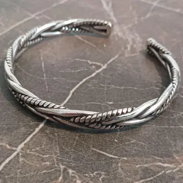 실버 925 디자인 뱅글 팔찌 남성용 여성용
