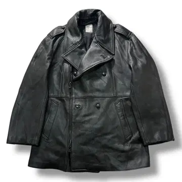 프랑스군 모터 사이클 가죽 코트 유로 밀리터리 108C