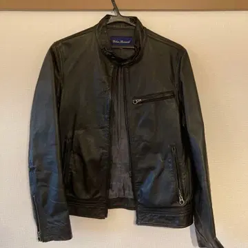 Urban Research 블랙 레더 자켓