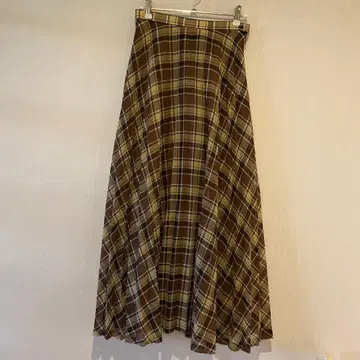 오라리 체크 스커트 36