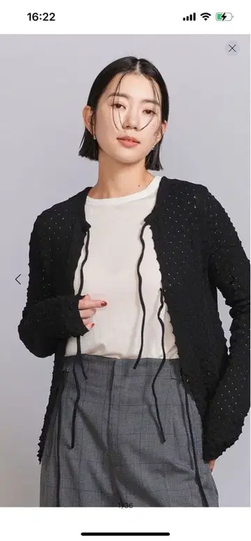 BEAUTY&YOUTH 리본 니트 가디건 2WAY