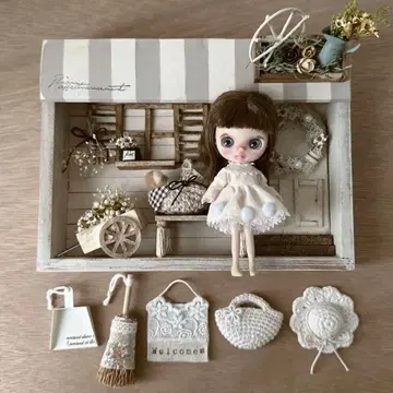 커스텀 미니 브라이스 작가님 벨벳 므뉴에 미니 브라이스 미니어처 잡화