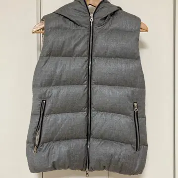 DUVETICA 실버 다운 베스트 사이즈 40