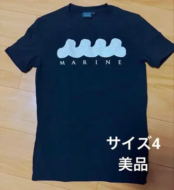 mute MARINE 블랙 T셔츠 사이즈 4
