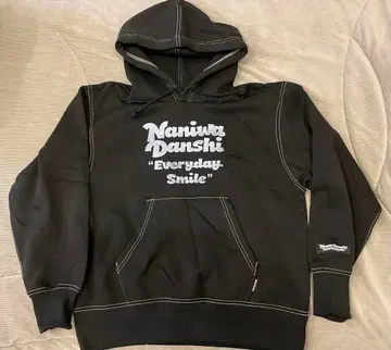 GU 나니와단시 후드 부착 후드티 M 블랙