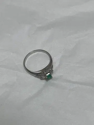 실버 925 에메랄드 반지 10.23호