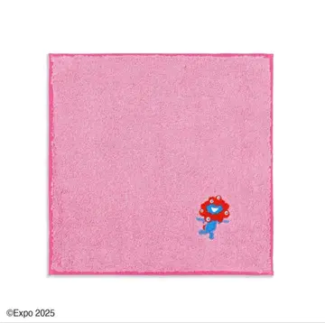 EXPO2025 간사이 만박 미야쿠미야쿠 자수 손수건 핑크