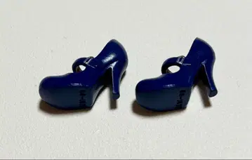 리카짱 캐슬 스트랩 하이힐 샌들 페인팅 신발 네이비