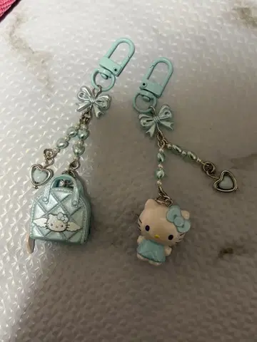 헬로키티 키링 세트 스카이블루