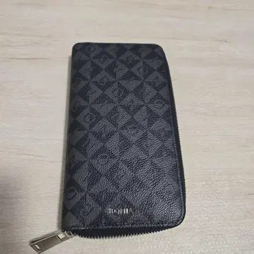 [ 새상품 수납 가방 포함 ] BONIA 라운드 지퍼 장지갑 블랙