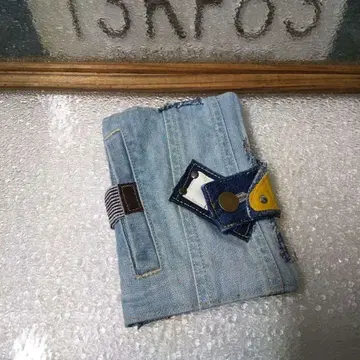 Z8.17 멀티 케이스 데님 리메이크 북커버 약 수첩 케이스