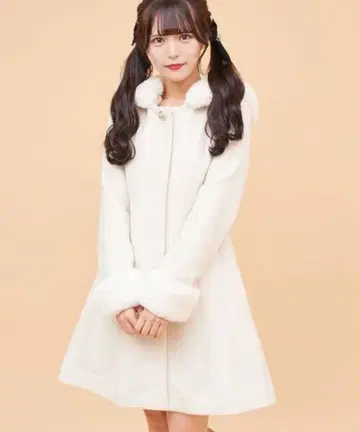 Secret Honey 후드 부착 코트