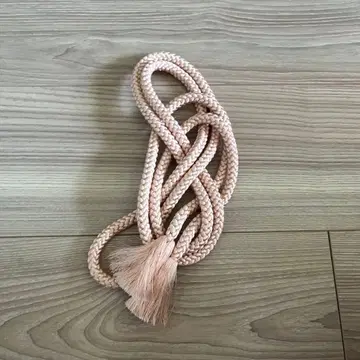 초목 염색 허리띠 오비 끈 실크 100% 무형문화재 코모리 히사시