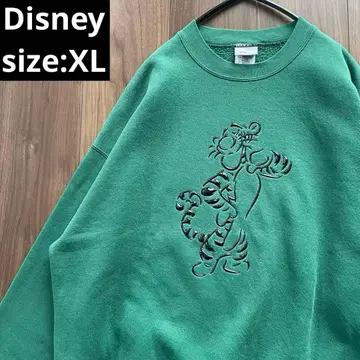 Disney 맨투맨 티거 그린 XL 멕시코제