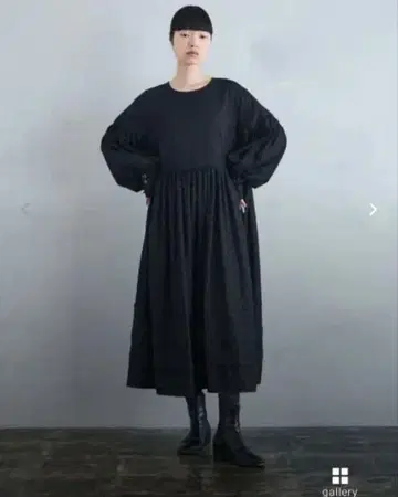 포코포코 자카드 볼륨 원피스