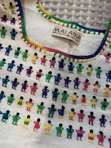 멕시코 자수 코튼 튜닉 말라이카