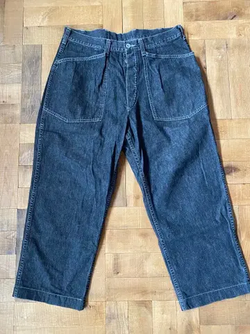 텐더 로인 TENDERLOIN 데님 트라우저 팬츠 BLACK M 새상품급