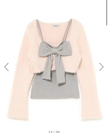 BUBBLES 리본 니트 앙상블