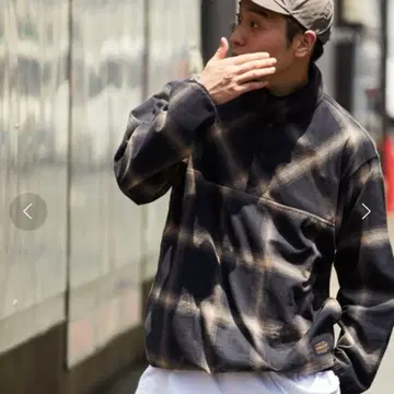 PENDLETON FREAK'S STORE 체크 무늬 풀오버 셔츠 M