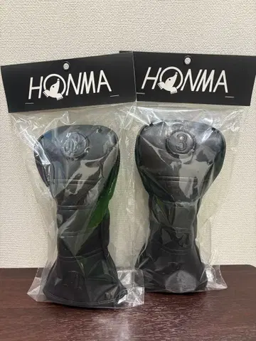 HONMA 골프헤드커버 블랙 2개 세트