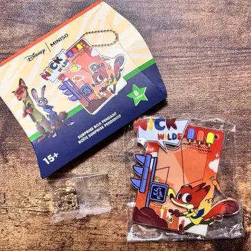 해외 주토피아 닉 아크릴 키링 MINISO 콜라보