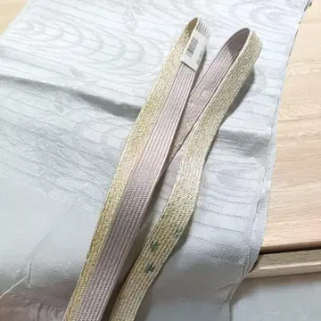 헤 19 허리띠 오비 장식 천 세트 그레이 꽃무늬