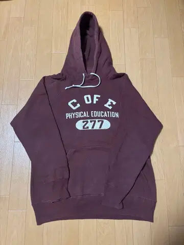 웨어하우스 칼리지 래글런 후드티 L 40 페이드 빈티지