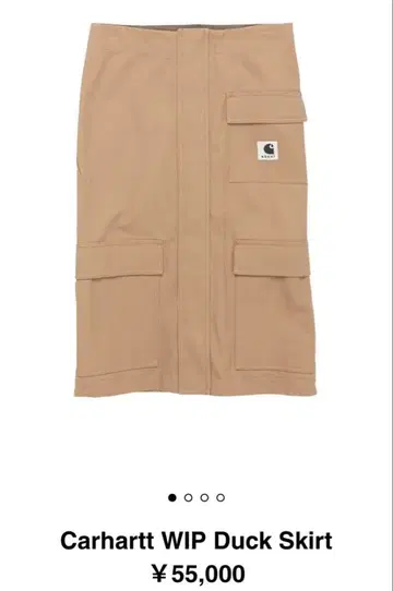 [ 미사용 ] sacai x Carhartt WIP Duck Skirt