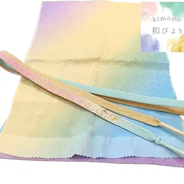 WA9 기모노 오비 장식 천 오로라 허리띠 길이 146