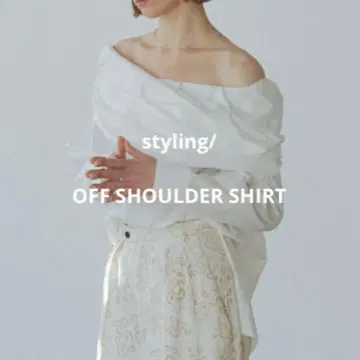 styling/스타일링 오프숄더 셔츠 새상품급