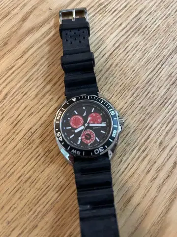 NAUTIACA: 스포츠 쿼츠 손목시계 블랙