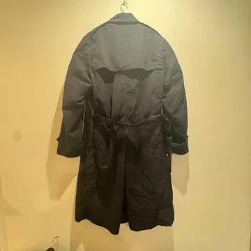 컨디션 최상 90년대 미군 실물 블랙 더블 브레스트 트렌치코트 44XL