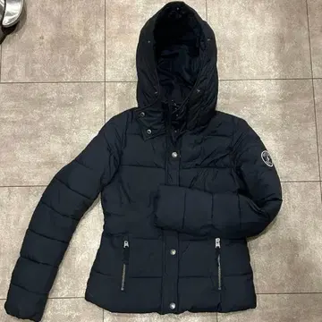 Abercrombie & Fitch 네이비 다운 자켓