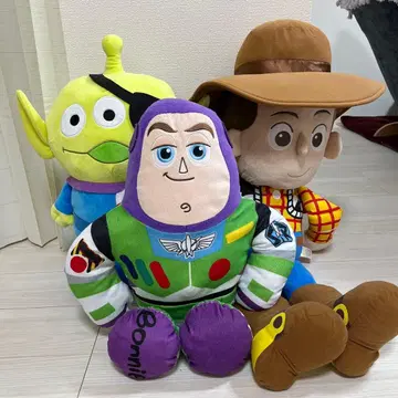 새상품급 토이스토리 봉제 인형 세트 버즈 우디 리틀그린맨