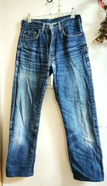 LEVI'S 502XX 셀비지 데님 빅 E W28 L34 일본제