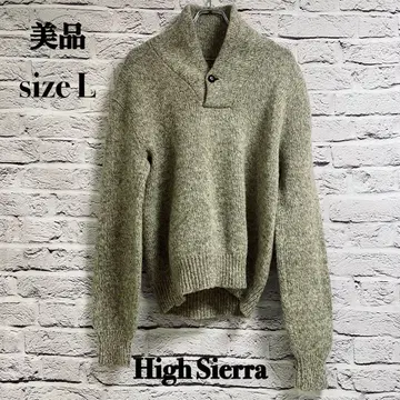 새상품급 High Sierra 하이 시에라 숄카라 울 니트 사이즈 L