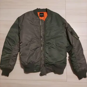 새상품급 BEAMS MA-1 자켓 클레이지 퀼팅