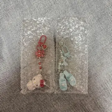 시크릿 키링 미니어처 퀼트 퀼트 키티 헬로키티